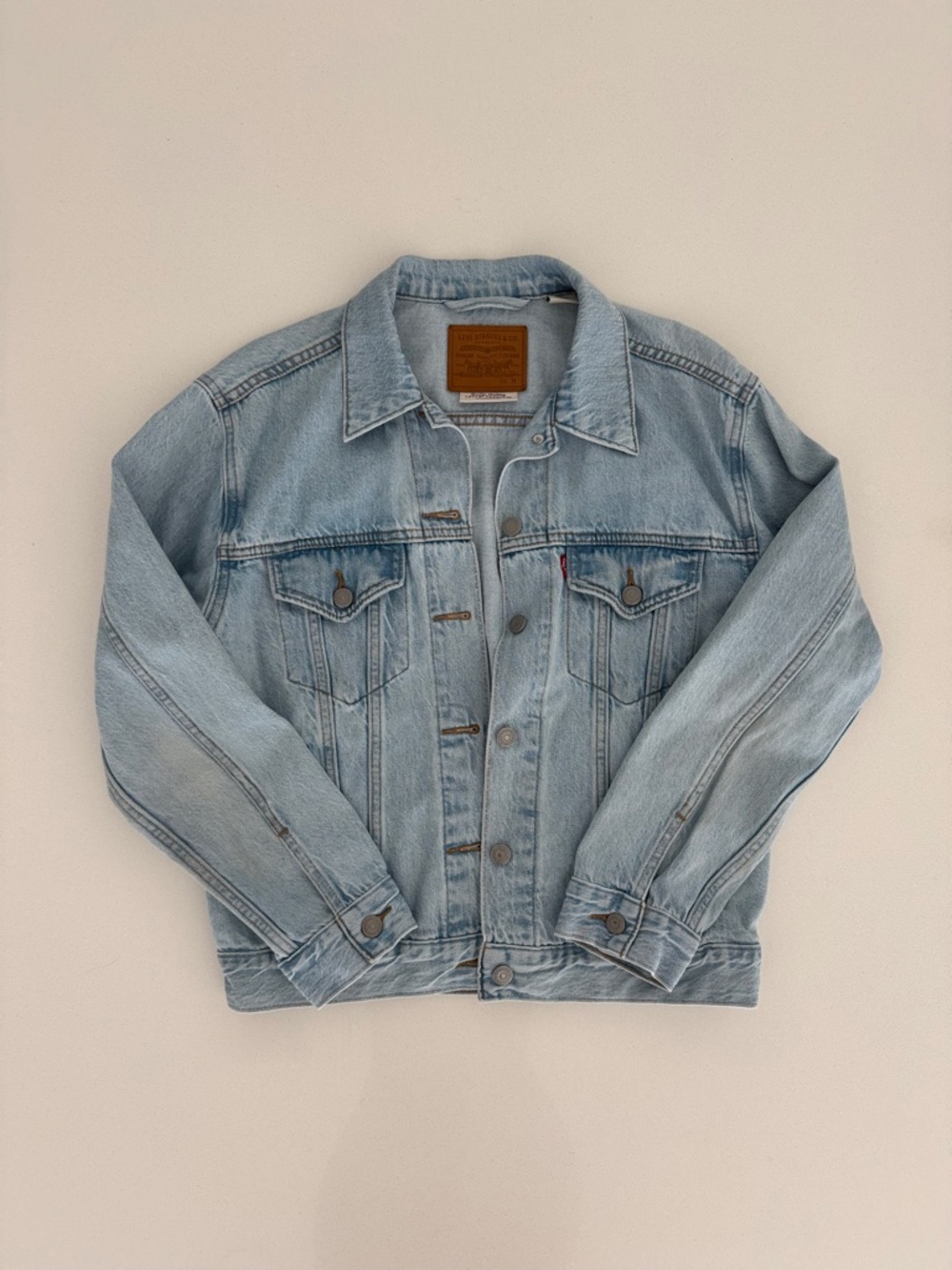 LEVI'S JEAN JACKET 😎  90s VIBE LIGHT WASH 👖SIZE M ❤️